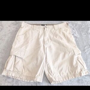 Moose Creek Cargo Shorts Men's 36 Beige Cotton Casual